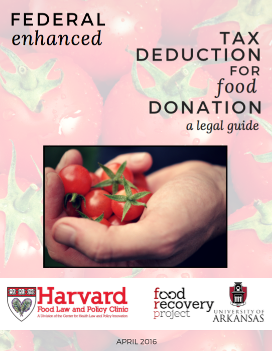 Tax Deduction for Food Donation cover