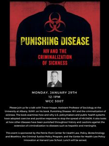 Poster of event: "Punishing Disease"