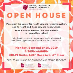 Poster of event: "CHLPI Open House"