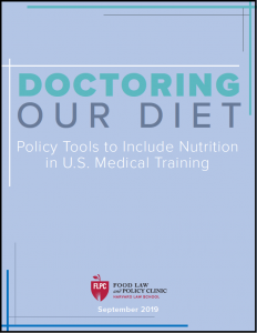 Cover page: "Doctoring Our Diet"