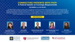 PrEP Webinar Flyer: "Connecting Patients with PrEP"