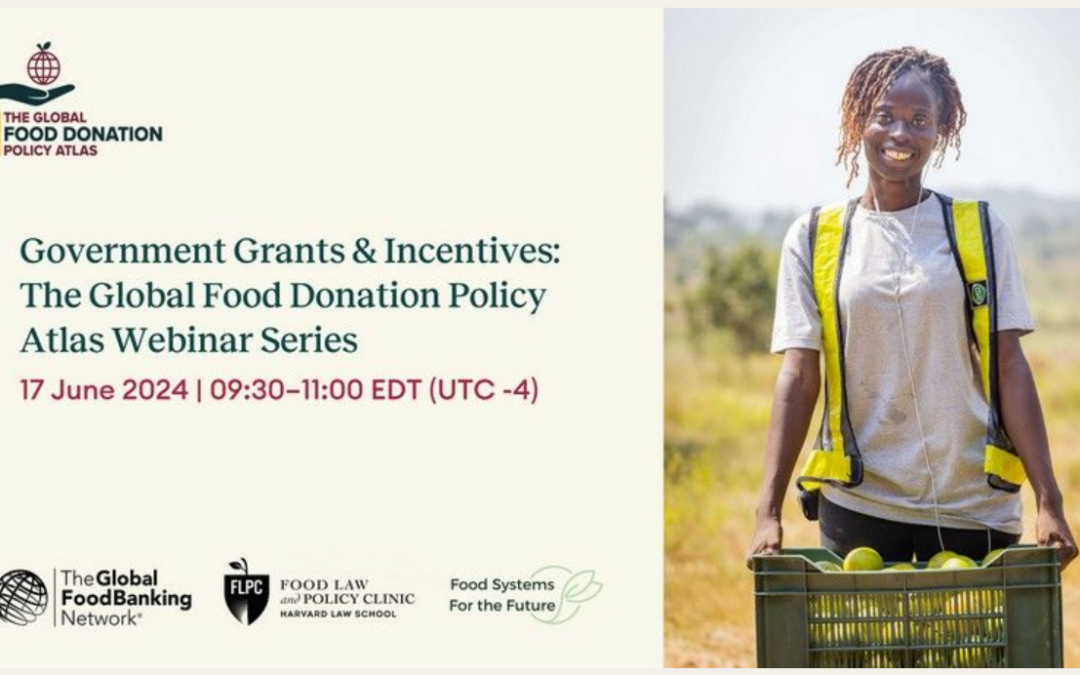 Webinar: Using Government Grants and Incentives to Reduce Food Waste