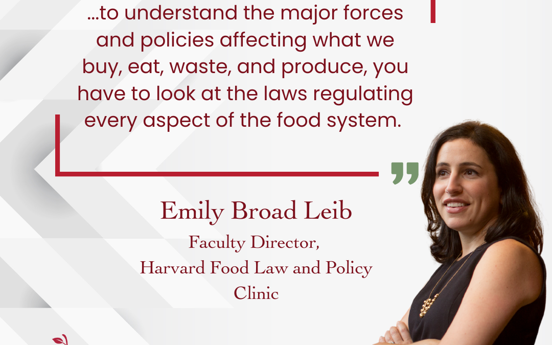 Food for Thought: The Impact of Harvard’s Food Law and Policy Clinic in Conversation with Professor Emily M. Broad Leib