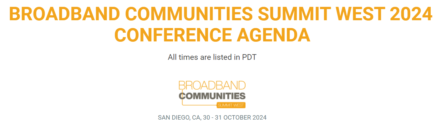 Broadband Communities Summit West